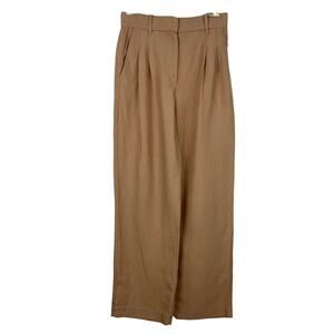 Aritzia Wilfred The Effortless Linen Pant Honey Beige/Tan Women's Size 4